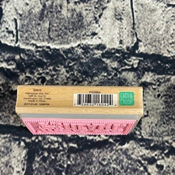 Hampton Art THANK YOU FROM THE BOTTOM OF MY HEART Rubber Stamp - Picture 2 of 6